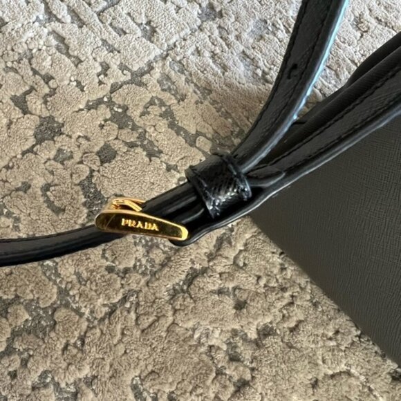 Authentic Prada Saffiano Two Tone Leather Tote - Picture 8 of 15